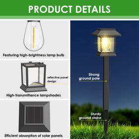 Benany landscape light warm glow guides guests along the path