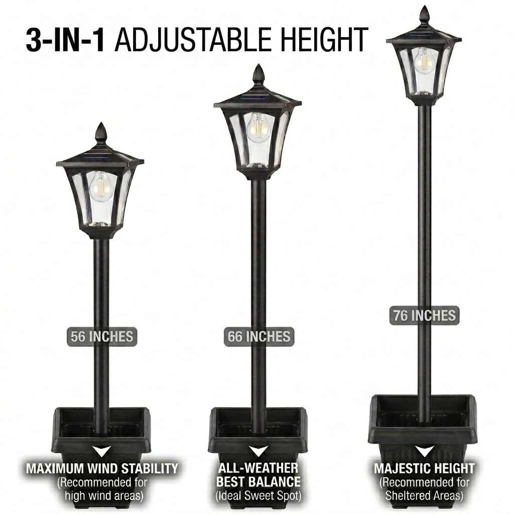 Benany stainless steel pole emphasizes durability and timeless exterior look