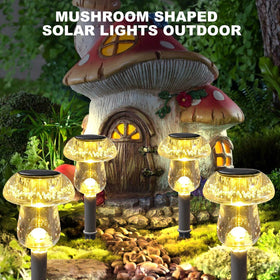 Waterproof Benany mushroom light endures rain for year-round outdoor decor