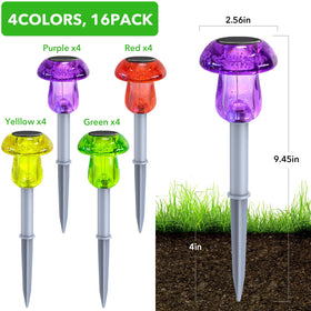 Benany solar mushroom lights outdoor yellow cheerful walkway illumination