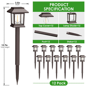Benany solar-powered light during installation in a yard