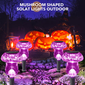 Waterproof Benany outdoor mushroom lights withstand rain and frost for year-round use.