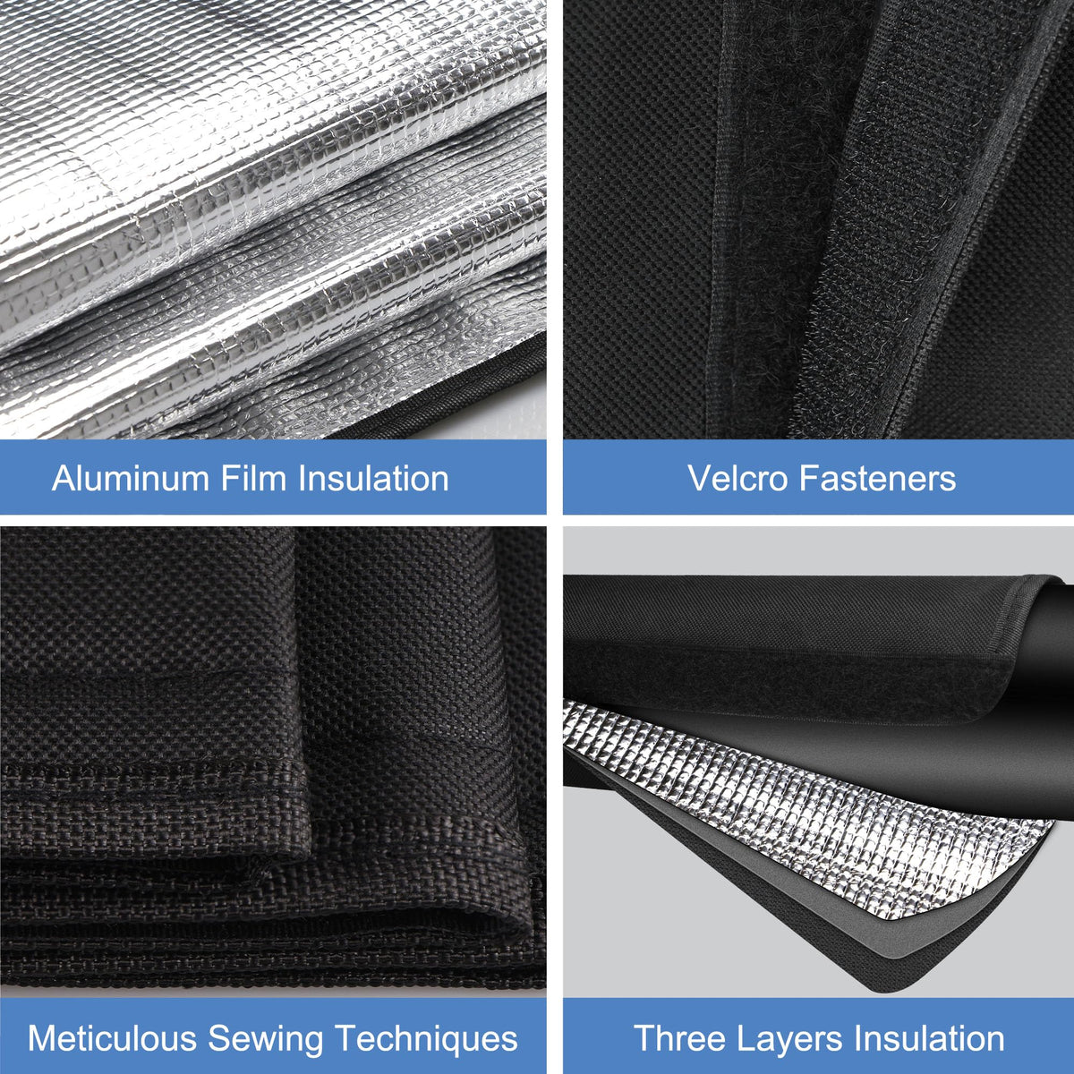 Benasan Velcro installation enables quick tool-free setup.
