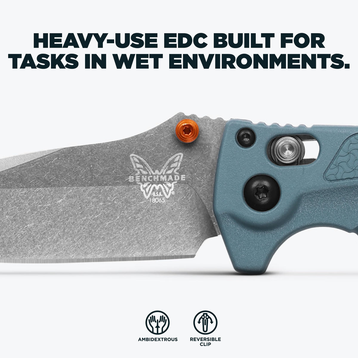 Benchmade Mini Adira Outdoor knife with Axis locking for safe one-handed use