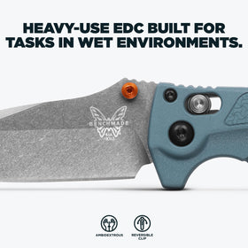 Benchmade Mini Adira Outdoor knife with Axis locking for safe one-handed use