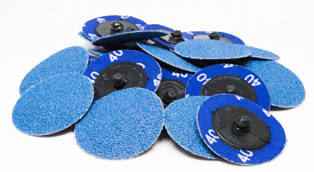Benchmark Abrasives 2in quick-change disc with zirconia for fast stock removal.