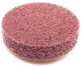 Benchmark Abrasives deburring and blending disc for drills and grinders, maroon fine.
