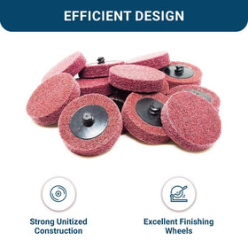 Benchmark Abrasives rust removal disc for metal, maroon fine grade, durable performance.