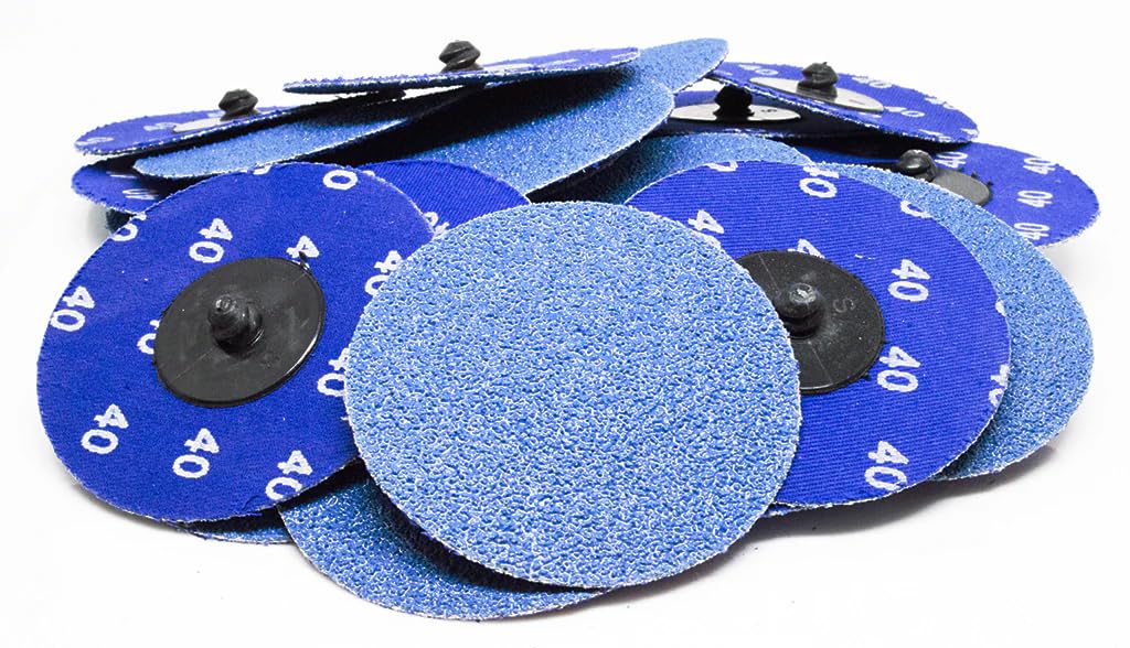Benchmark Abrasives 3in quick-change sanding disc for fast material removal and deburring.