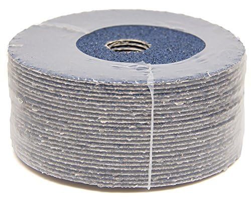 Benchmark Abrasives 5in disc side view showing rugged vulcanized fiber backing
