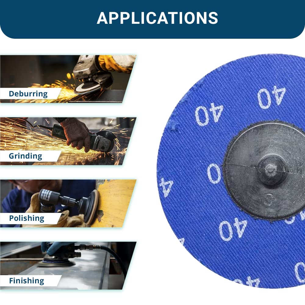 Benchmark Abrasives green zirconia disc for metal finishing and smooth polishing.
