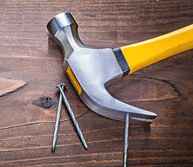 Benchmark hammer with non-slip grip provides comfortable, controlled use.
