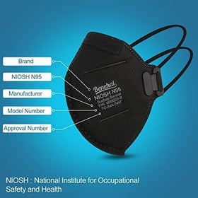 benehal NIOSH N95 mask individually wrapped for on-the-go use