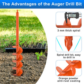 BeneLabel auger fits most 3/8 hex-drive drills for easy use