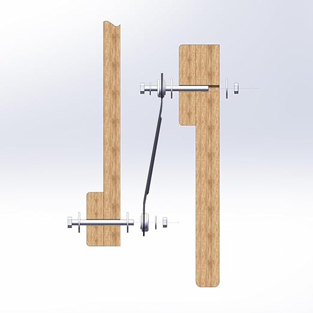 Beneouya four-pack glider arm brackets support reliable garden furniture restoration
