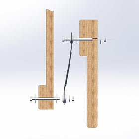 Beneouya four-pack glider arm brackets support reliable garden furniture restoration