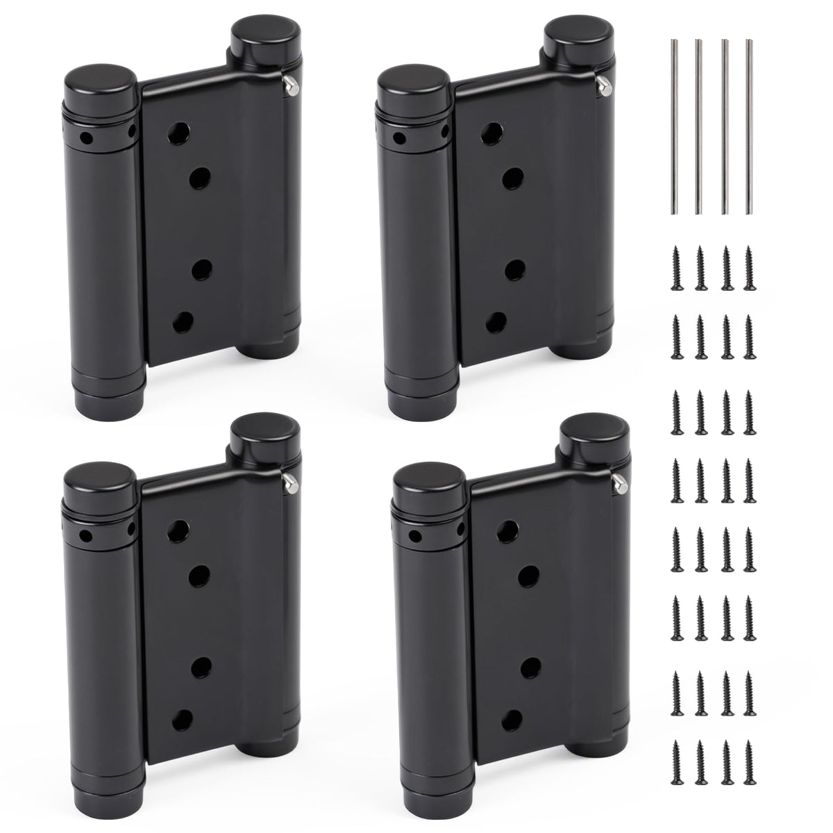 BENERAY 3-inch double-action hinges front view for smooth self-closing doors