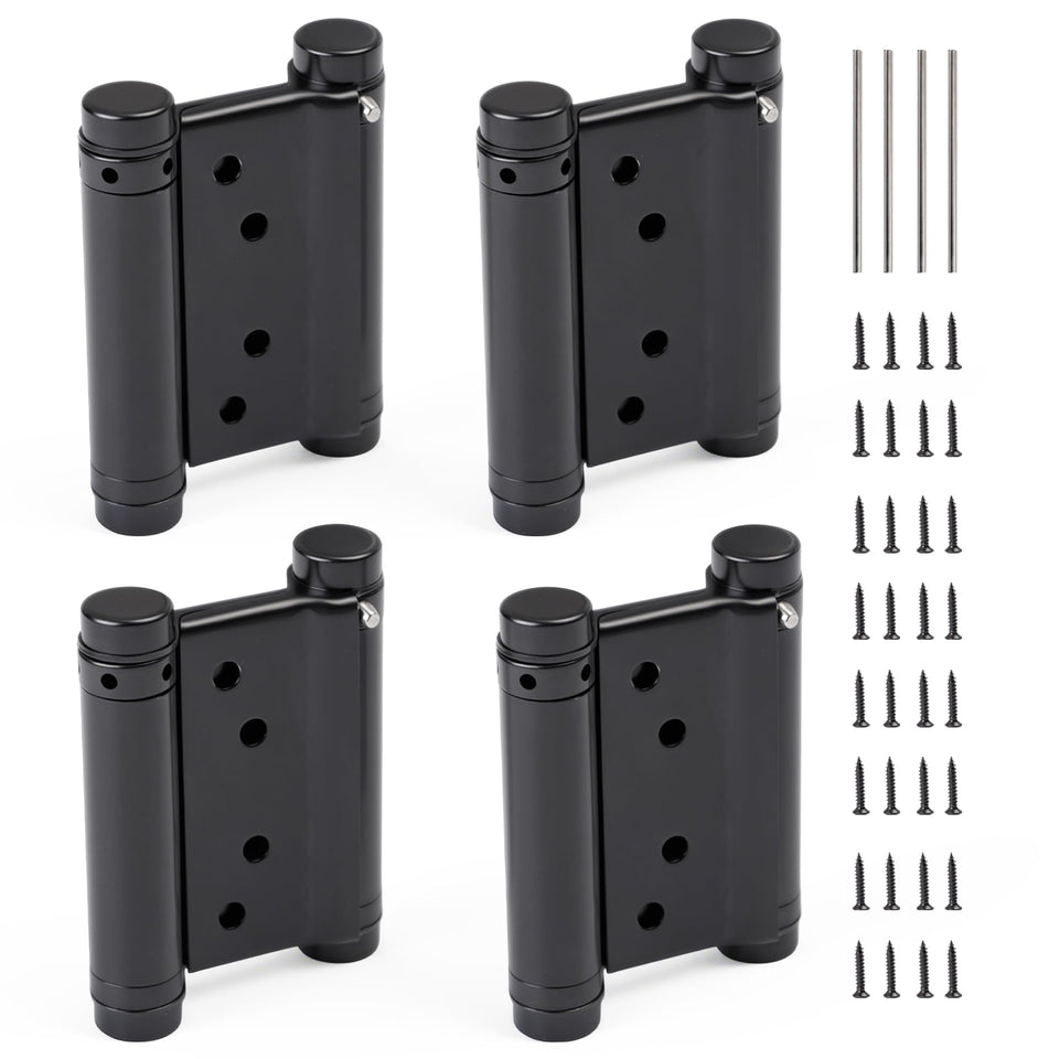 BENERAY 3-inch double-action hinges front view for smooth self-closing doors
