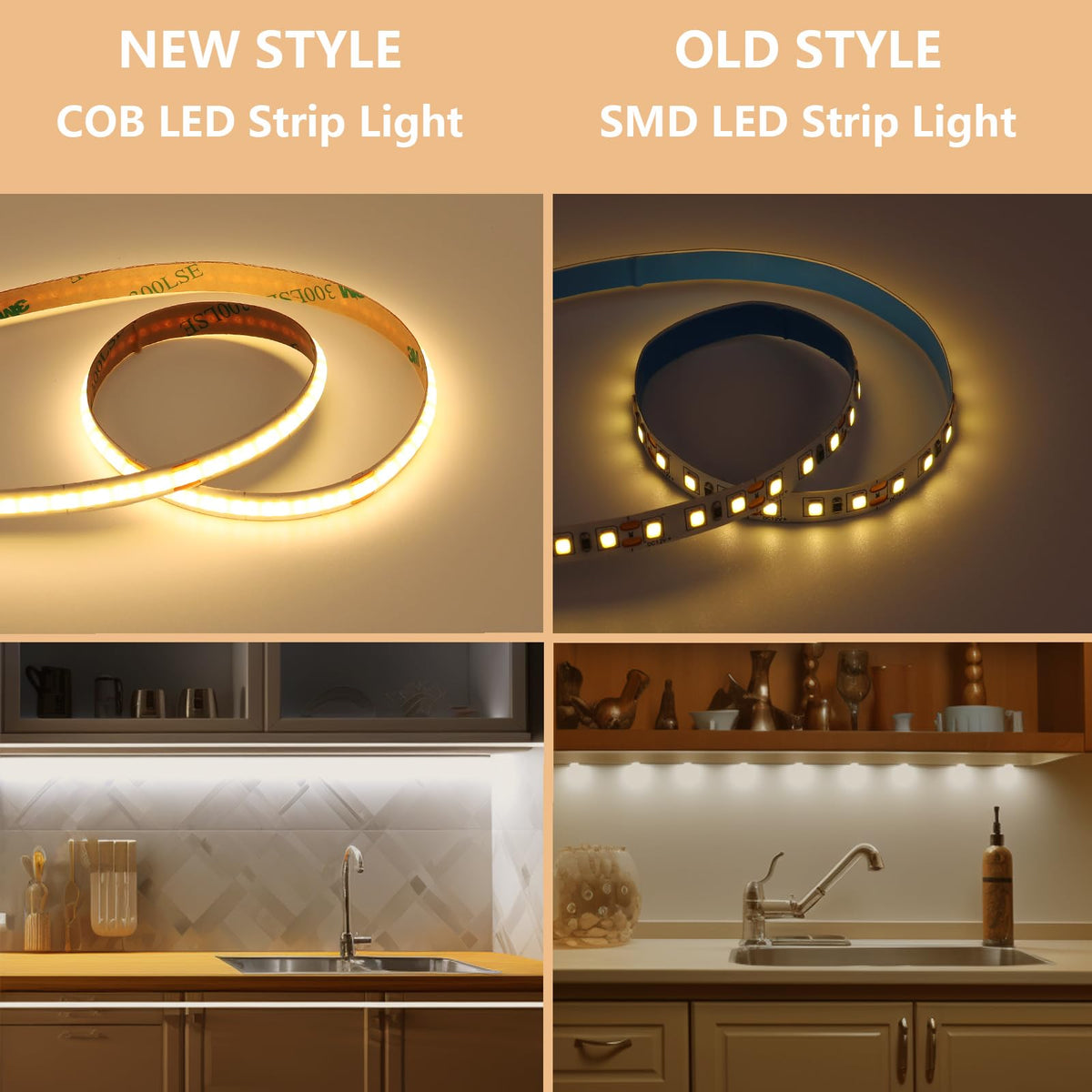 BENLUN dimmable kitchen cabinet LED strip offers adjustable brightness