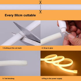 BENLUN IP65-rated rope light suitable for wet environments.