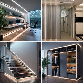 BENLUN lighting on kitchen cabinets creates even, shadow-free illumination.