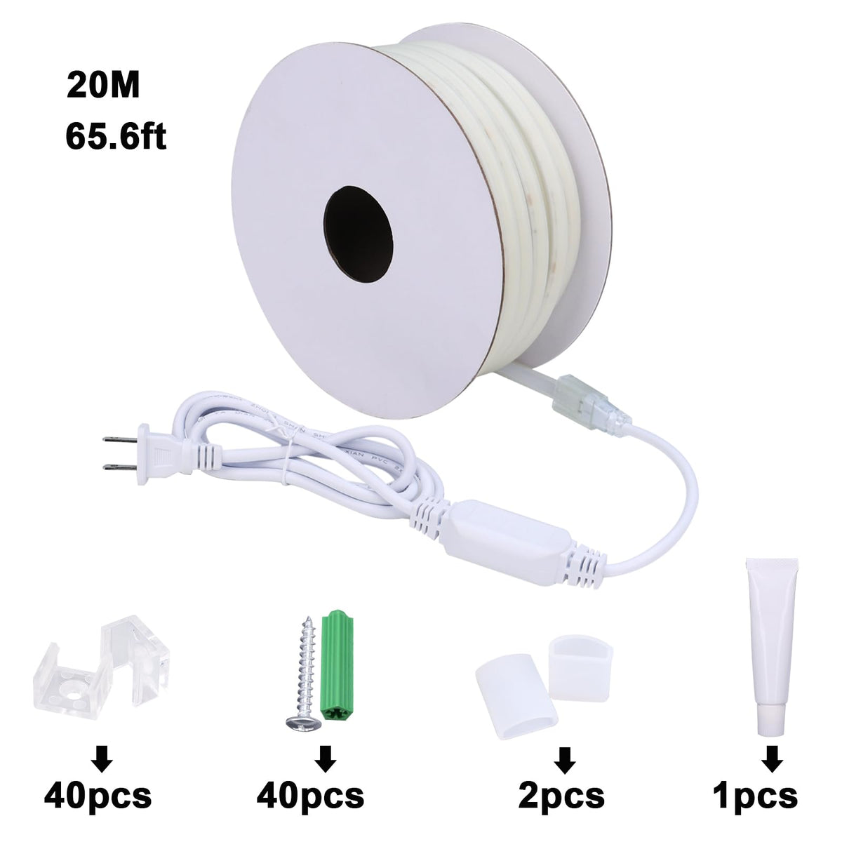 BENLUN silicone protected LED strip installation kit for secure mounting