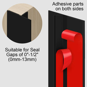 Benory door-window seal closeup shows flexible silicone for gap coverage.