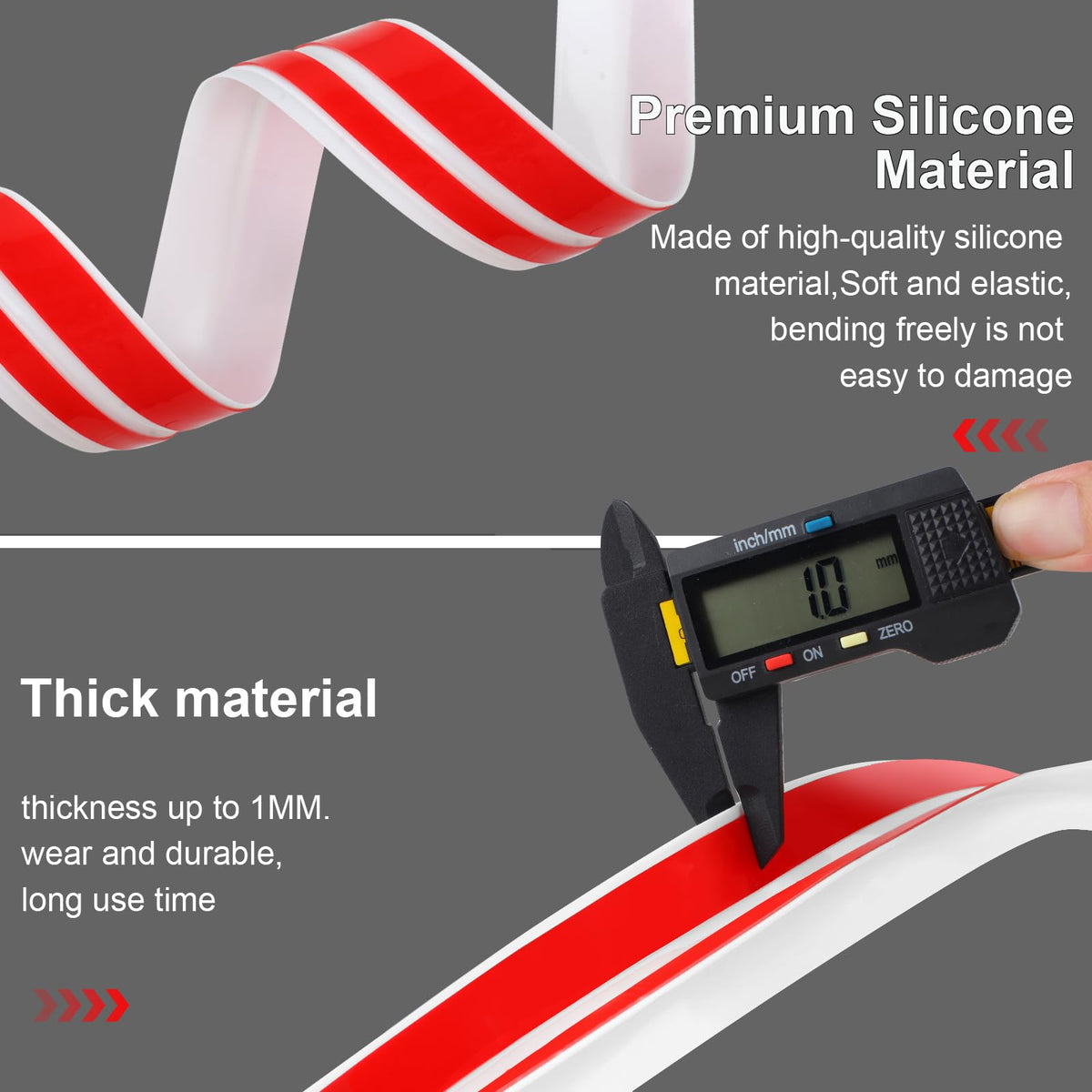 Benory silicone door gap seal resists temperature changes for long-lasting use.