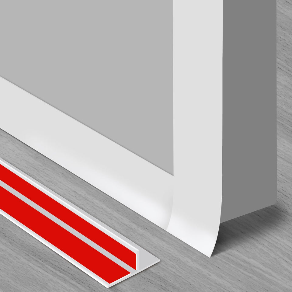 Benory T-shaped seal strip on a door edge blocks drafts for a warmer room.