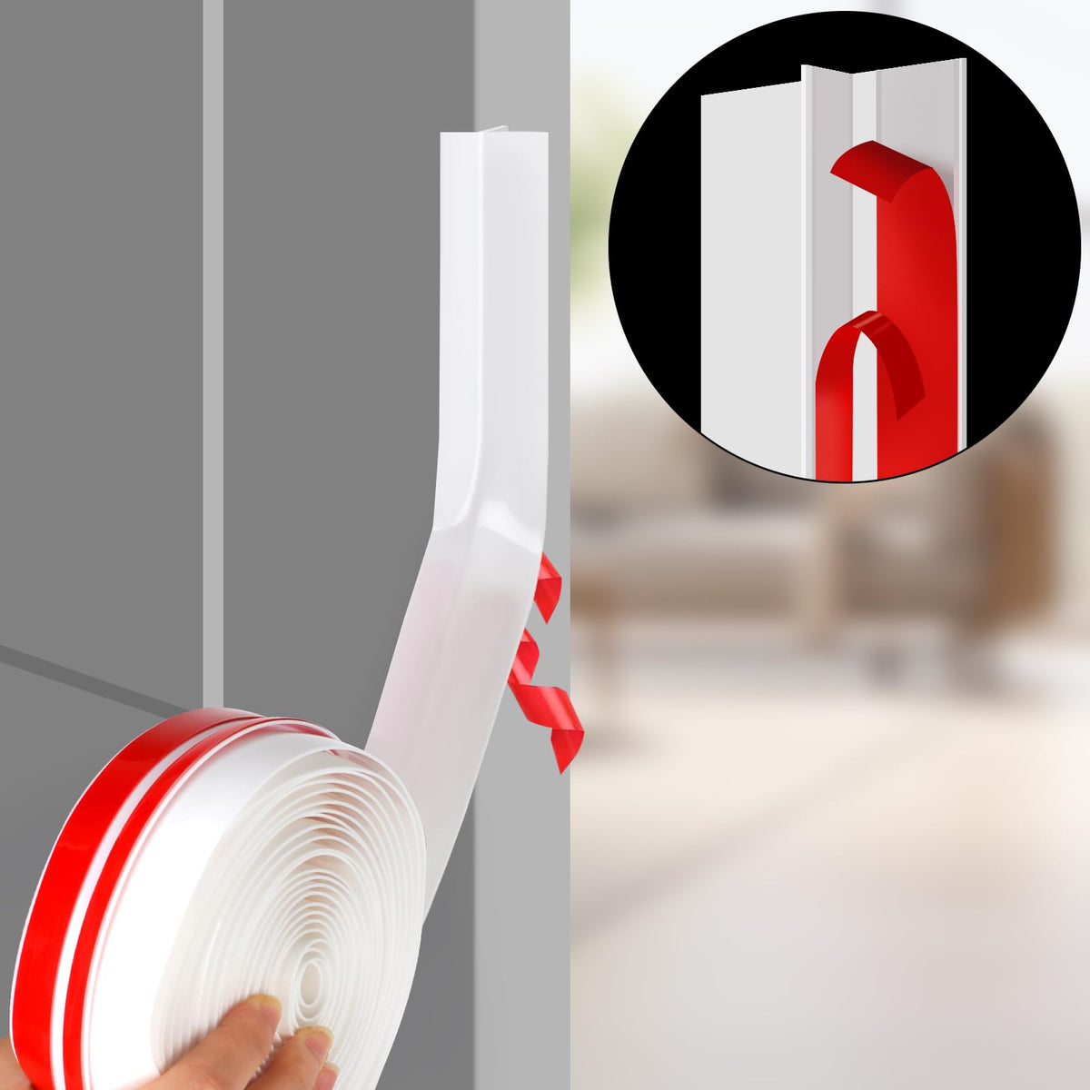 Benory T-shaped seal roll 20ft demonstrates length for large gaps.