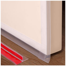 Benory T-shaped silicone weather strip installation demonstrates quick, secure door seal.