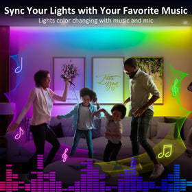 Benreom music-synced lights respond to rhythm for ambience