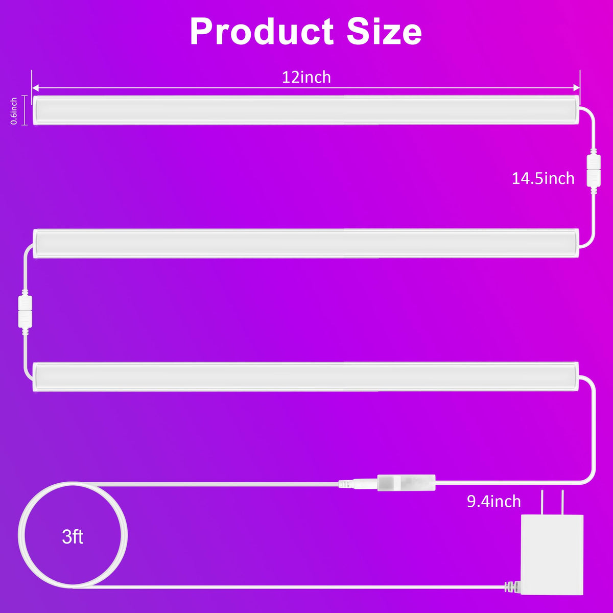 Benreom plug-in light bar easy to install in minutes