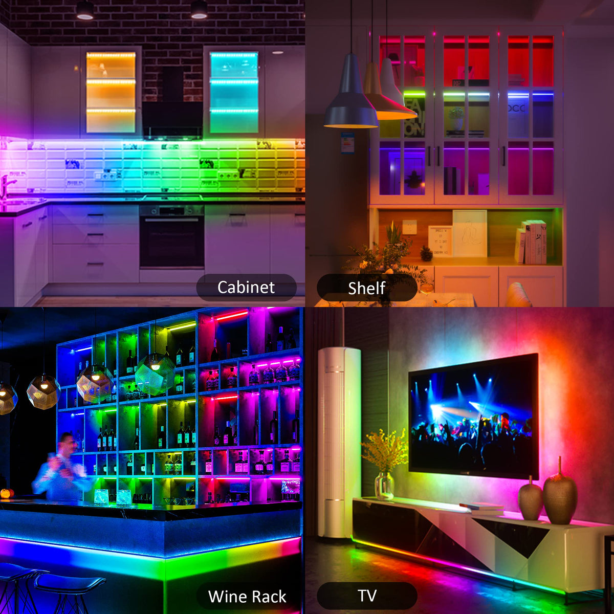 Benreom versatile LED lighting for cabinets and countertops