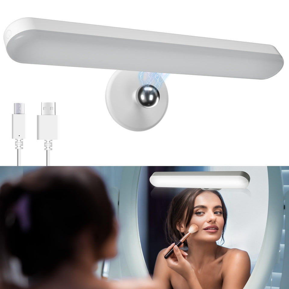 Benreom wireless vanity light over a mirror for precise makeup application
