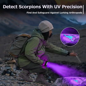 Benss camping night UV light aids campsite checks and safety lighting.