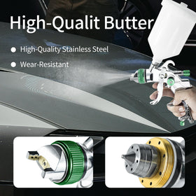 Bentohkle green nozzle 25mm ideal for primer and base coat coverage.