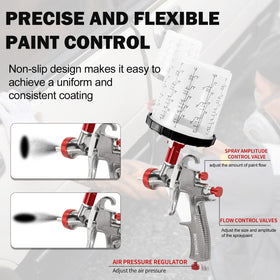 Bentohkle R500 LVLP spray gun side profile ideal for automotive and furniture projects.