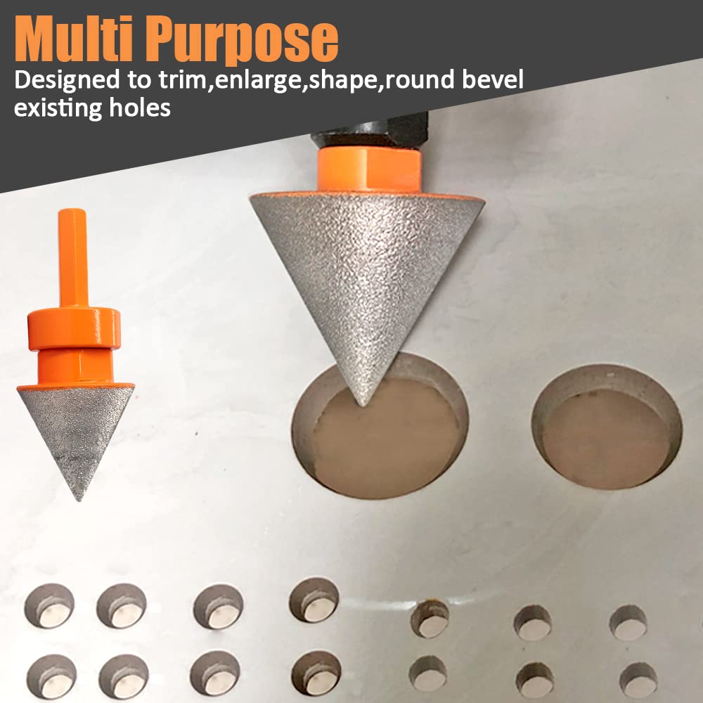 BeQell 1-inch diamond finger bit enlarges tile holes smoothly