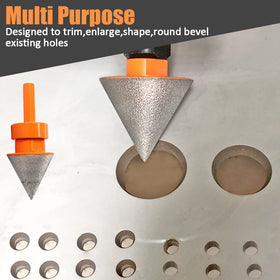 BeQell 1-inch diamond finger bit enlarges tile holes smoothly