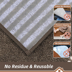BEQHAUSE machine washable stair mats simplify cleaning and maintenance.
