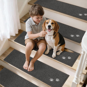 BEQHAUSE stair treads Charcoal fits 9x28 inch stairs