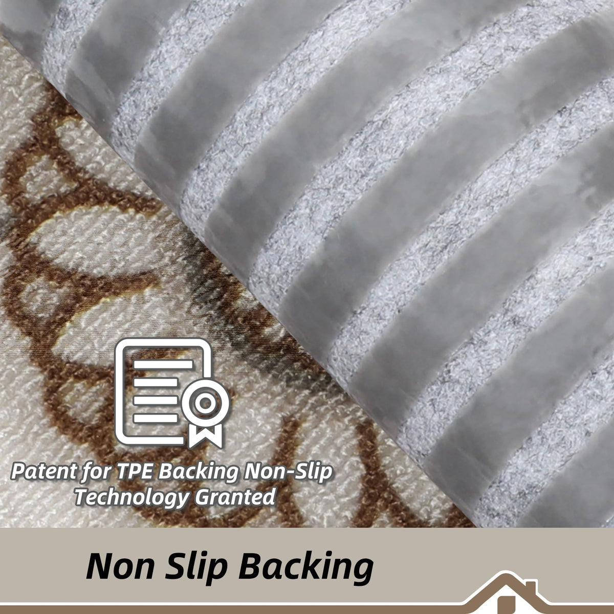 BEQHAUSE floral-pattern stair treads add decorative flair without sacrificing safety.