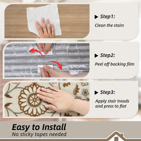 BEQHAUSE compatible with wood, laminate, tile, and other indoor stairs.