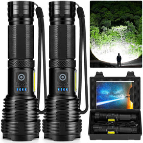 BERCOL flashlights 2-pack front view for reliable outdoor illumination.