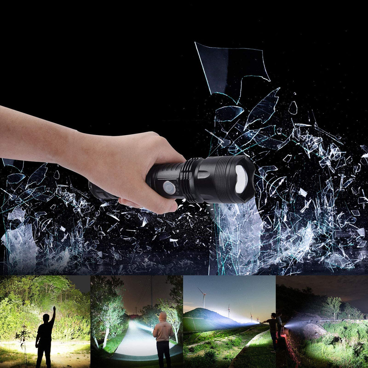 BERCOL flashlight durable non-slip grip ideal for outdoor adventures
