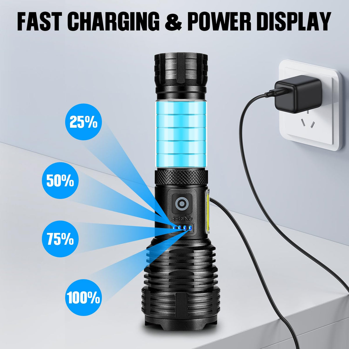 BERCOL power indicators show battery level at a glance