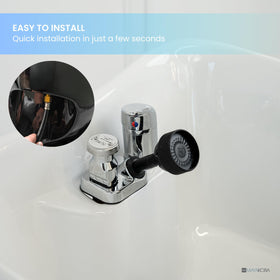 Berkeley four-foot hose length offering ample reach during rinsing