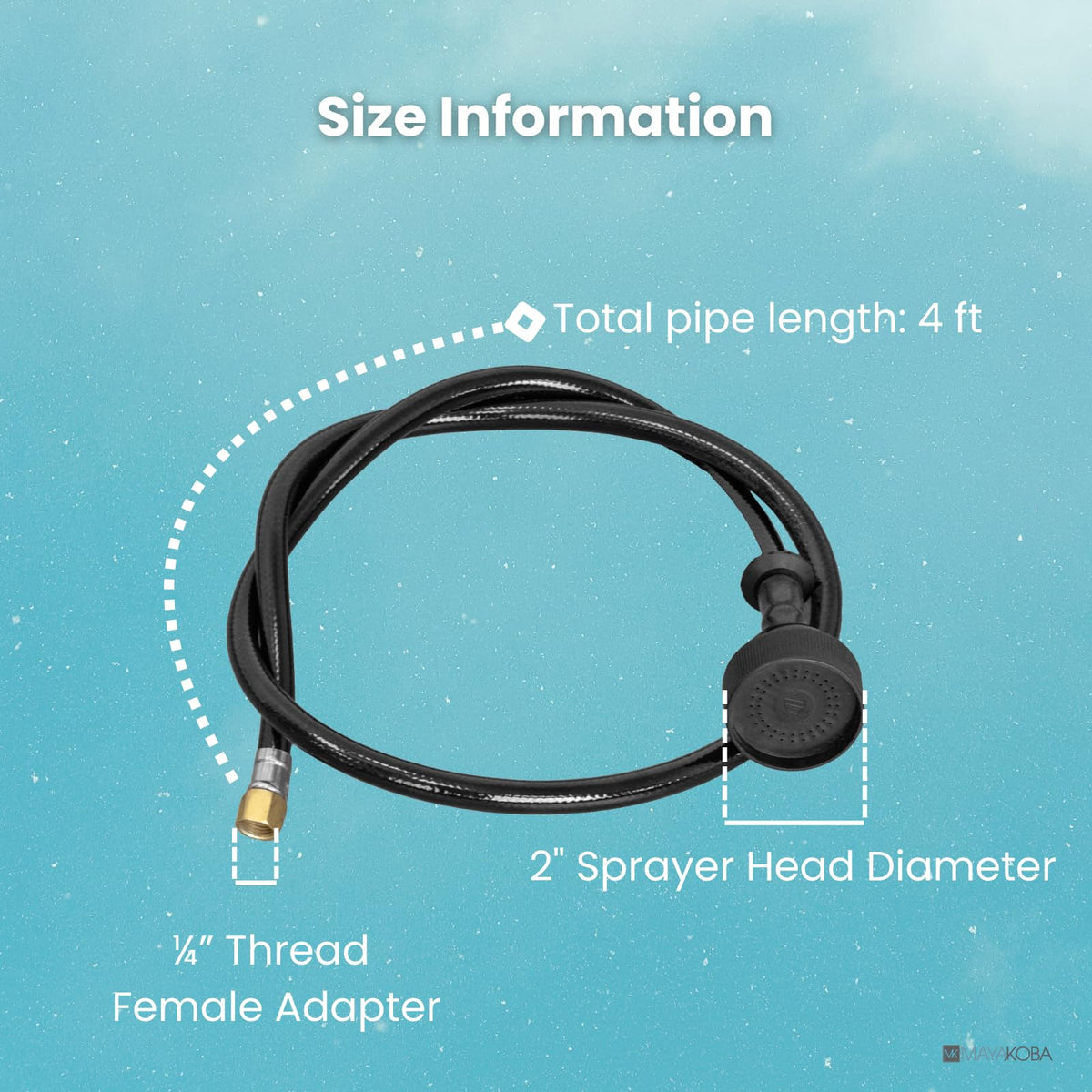 Berkeley flexible rubber hose extending reach for comfortable operation