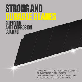 Berkling 18mm blade snapping-sections for quick edge refresh.